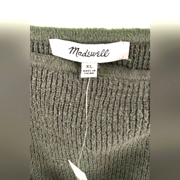 🐞2/70🐞NWT Madewell Rib Spaghetti Strap Knit Cami Crop Top Square Neck Camisole - Picture 6 of 16